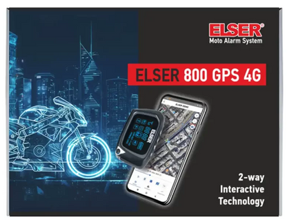 Σύστημα Συναγερμού Μοτοσυκλέτας ELSER-800GPS με GPS & Τηλεχειριστήριο LCD